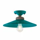 Lámpara de techo de cerámica Diseño de techo y latón Cecilia Viadurini