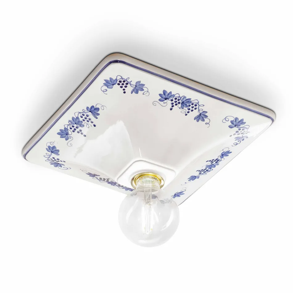 techo techo de cerámica decorada Ferroluce Trieste Viadurini