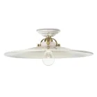 Lámpara de techo de cerámica techo rústico Ferroluce Viadurini