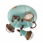 techo de diseño pone de relieve tres estilo industrial Allison Ferroluce Viadurini