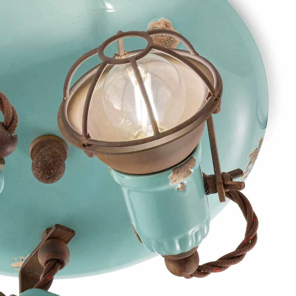 techo de diseño pone de relieve tres estilo industrial Allison Ferroluce Viadurini