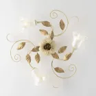 Lámpara de techo de hierro lacado en marfil, fabricada en Italia, para decoración de interiores - Marrakech Viadurini