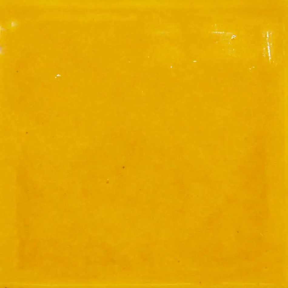 Lámpara de techo en mayólica toscana y latón, 42 cm, Rossi - Toscot Viadurini