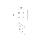 Lámpara de techo de mayólica toscana vidriada Made in Italy - Toscot Vivaldi Viadurini