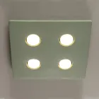 Lámpara de techo de mayólica toscana vidriada Made in Italy - Toscot Vivaldi Viadurini