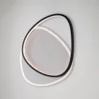 Lámpara de techo LED de metal blanco y negro Ophiuchus para iluminación interior Viadurini