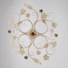 Lámpara de techo LED cromada de fabricación italiana para espacios modernos – Fiore Viadurini