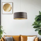 Lámpara de techo de metal y cristal para una luz difusa y armoniosa – Melograno Viadurini