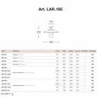 Lámpara de techo de latón, cobre y vidrio Nabucco Aldo Bernardi Viadurini