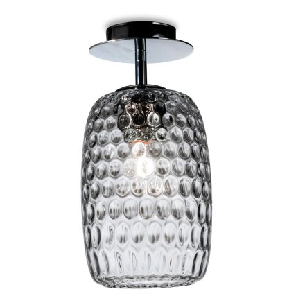 Lámpara de techo de cristal veneciano con varios acabados, fabricada en Italia - Sibilla Viadurini