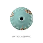 Plafón Industrial 2 Focos en Hierro y Cerámica Artesanal - Loft Viadurini