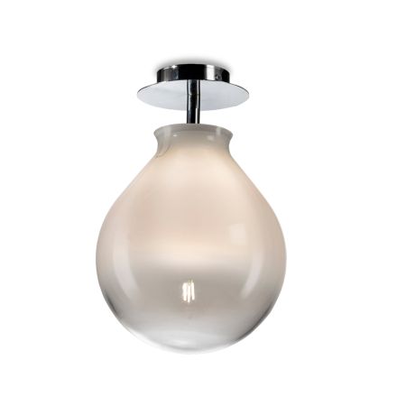 Lámpara de techo pequeña en varios acabados de cristal veneciano, fabricada en Italia - Iride Viadurini