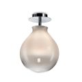Lámpara de techo pequeña en varios acabados de cristal veneciano, fabricada en Italia - Iride