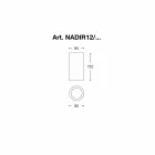 Cemento techo redondo o yeso Nadir 12 Aldo Bernardi Viadurini