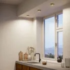 Lámpara de techo saliente de latón Made in Italy - Pequeña Viadurini