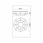 Lámpara de techo vintage de latón bruñido y vidrio, 2 tamaños, encuadernada por Il Fanale Viadurini
