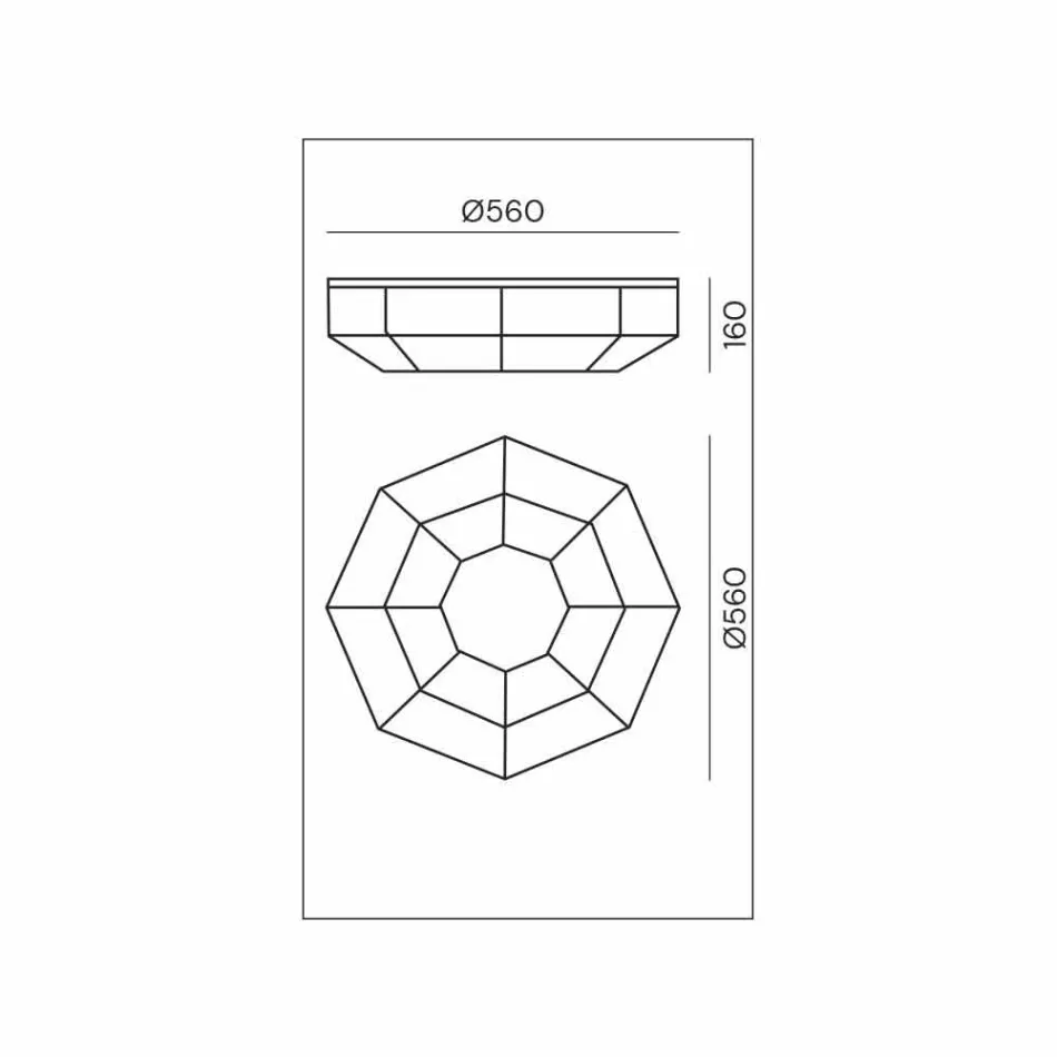 Lámpara de techo vintage de latón bruñido y vidrio, 2 tamaños, encuadernada por Il Fanale Viadurini