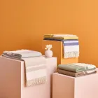 Manta de mezcla de lana ultra suave y esponjosa fabricada en Italia - Caldoso Viadurini