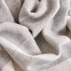 Manta de mezcla de lana ultra suave y esponjosa fabricada en Italia - Caldoso Viadurini