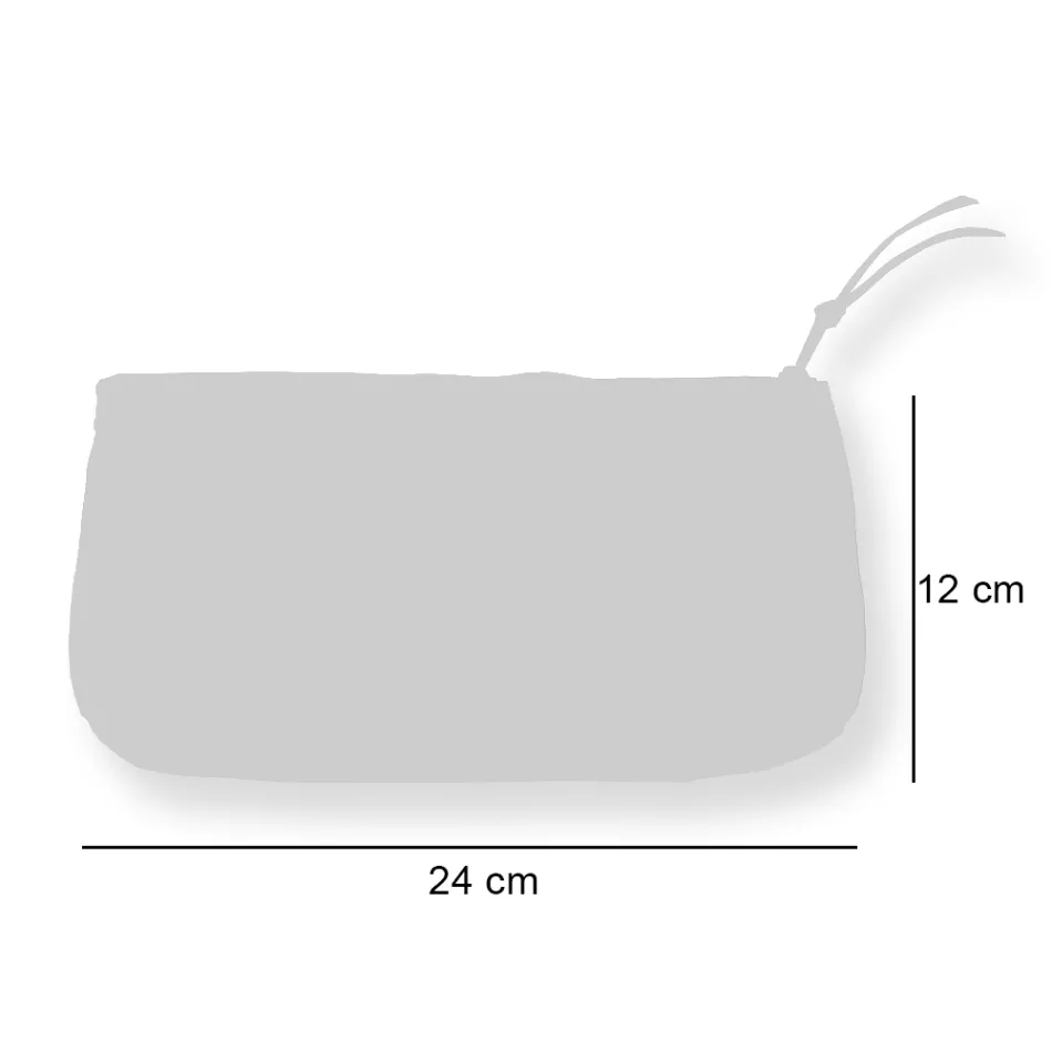 Bolso Clutch Artístico Estampado a Mano, Pieza Única en Algodón, 2 Piezas - Viadurini by Marchi Viadurini