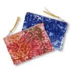 Bolso Clutch Artístico Estampado a Mano, Pieza Única en Algodón, 2 Piezas - Viadurini by Marchi Viadurini