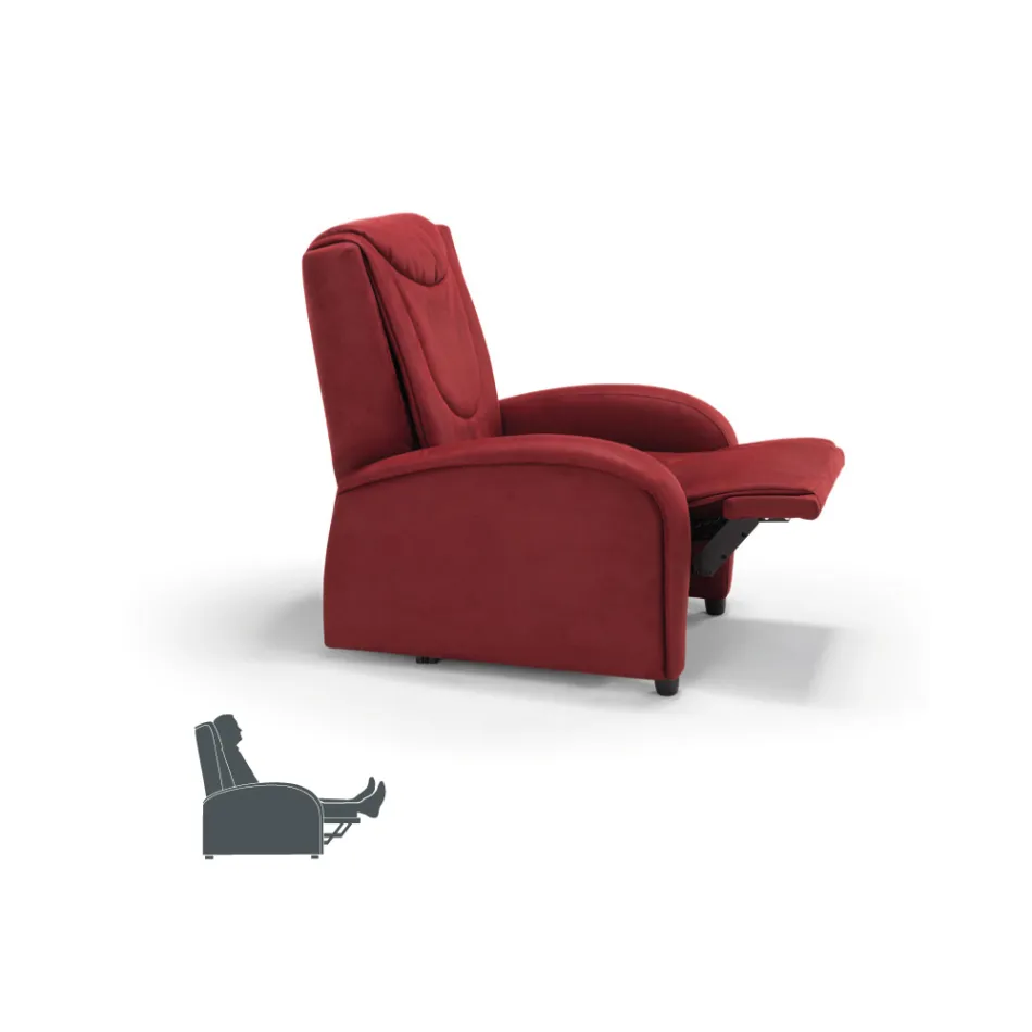 Sillón elevador de 2 motores con masaje shiatsu hecho en Italia Bria Viadurini