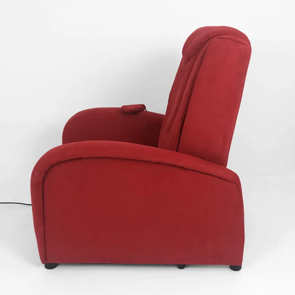 Sillón elevador de 2 motores con masaje shiatsu hecho en Italia Bria Viadurini