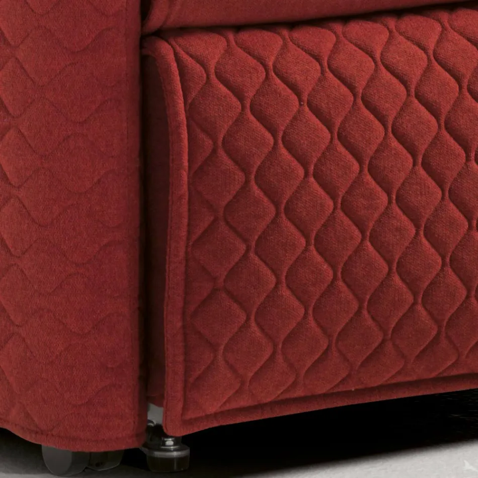 Sillón Elevador con 2 Motores y Funciones Elevación/Relax/Cama Made in Italy - Giorgia Viadurini