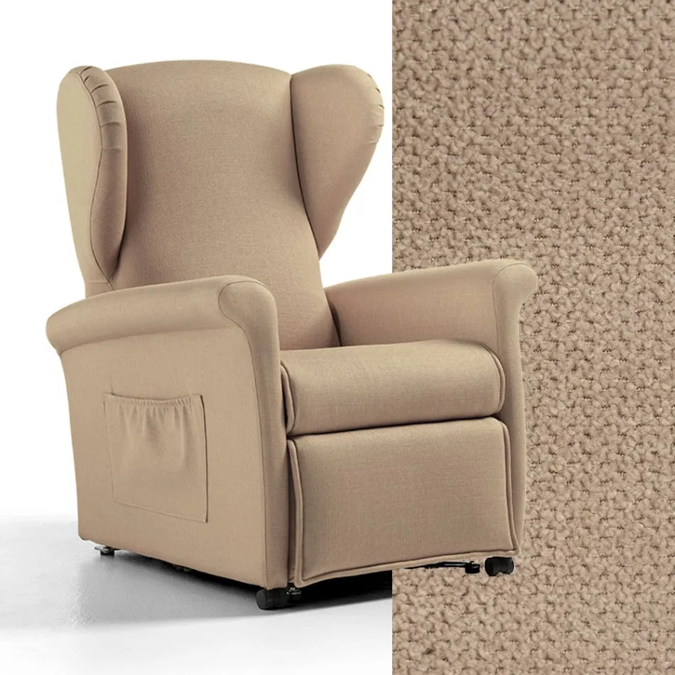 Sillón elevable con funciones Lift, Relax y Bed Made in Italy - Talita Viadurini