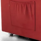 Sillón elevable de tela con funciones Lift, Relax y Bed - Romina Viadurini