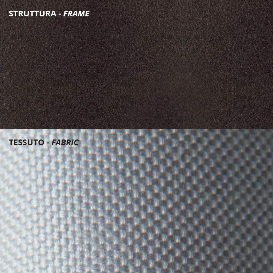 Sillón de jardín bajo en acero galvanizado con reposabrazos Made in Italy - Selvaggia Viadurini