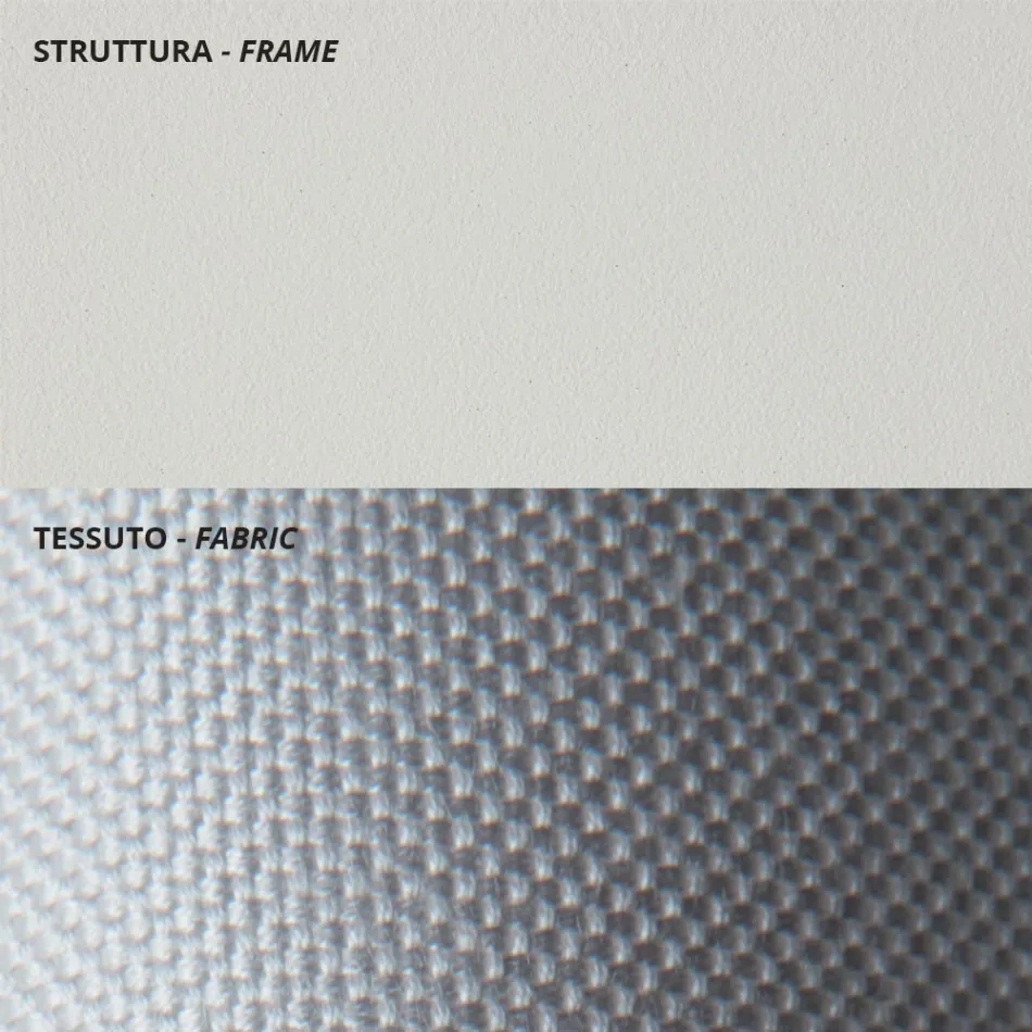 Sillón de jardín bajo en acero galvanizado con reposabrazos Made in Italy - Selvaggia Viadurini