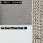 Sillón de Jardín Bajo con Cojín Incluido Made in Italy - Prato Viadurini