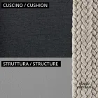 Sillón de Jardín Bajo con Cojín Incluido Made in Italy - Prato Viadurini