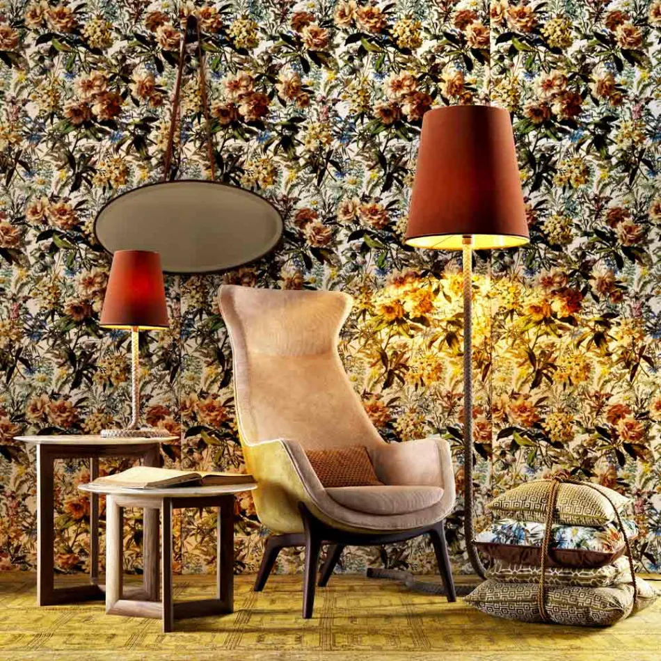 Sillón Bergerie en tejido de diseño Grilli Wilde hecho en Italia Viadurini