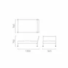 Sillón Chaise Longue de diseño moderno para jardín Made in Italy - Ontario1 Viadurini