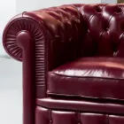Sillón Clásico con Pies en Forma de Cebolla en Madera de Haya Made in Italy - Spassoso Viadurini
