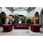 Sillón Clásico con Pies en Forma de Cebolla en Madera de Haya Made in Italy - Spassoso Viadurini