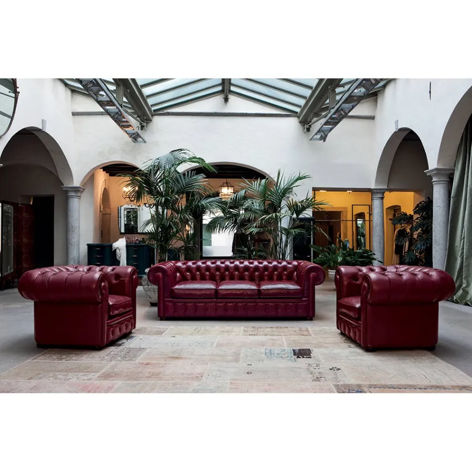 Sillón Clásico con Pies en Forma de Cebolla en Madera de Haya Made in Italy - Spassoso Viadurini