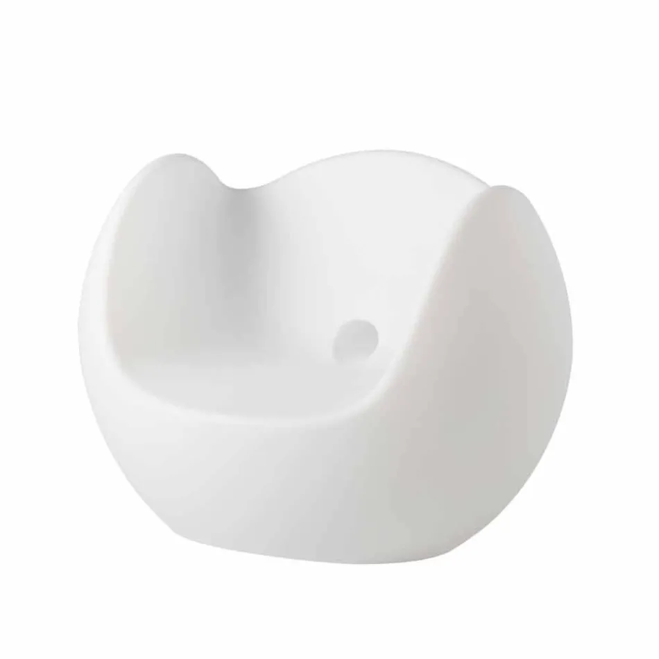 Sillón mecedora redondo brillante Slide Blos hecho en Italia Viadurini