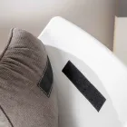 Sillón con base de metal, estructura de polipropileno y cojines de tela - Tablet Viadurini