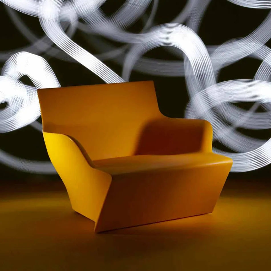 Sillón con reposabrazos Slide Kami Diseño moderno hecho en Italia Viadurini