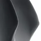 Sillón con estructura de acero y asiento de ecopiel grafito Made in Italy - Reggio Viadurini