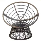 Sillón con Estructura de Aluminio Revestido de Polyrattan y Mesa de Centro - Puntina Viadurini