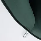 Sillón con estructura ajustable en acero cromado y terciopelo - Giulia Viadurini