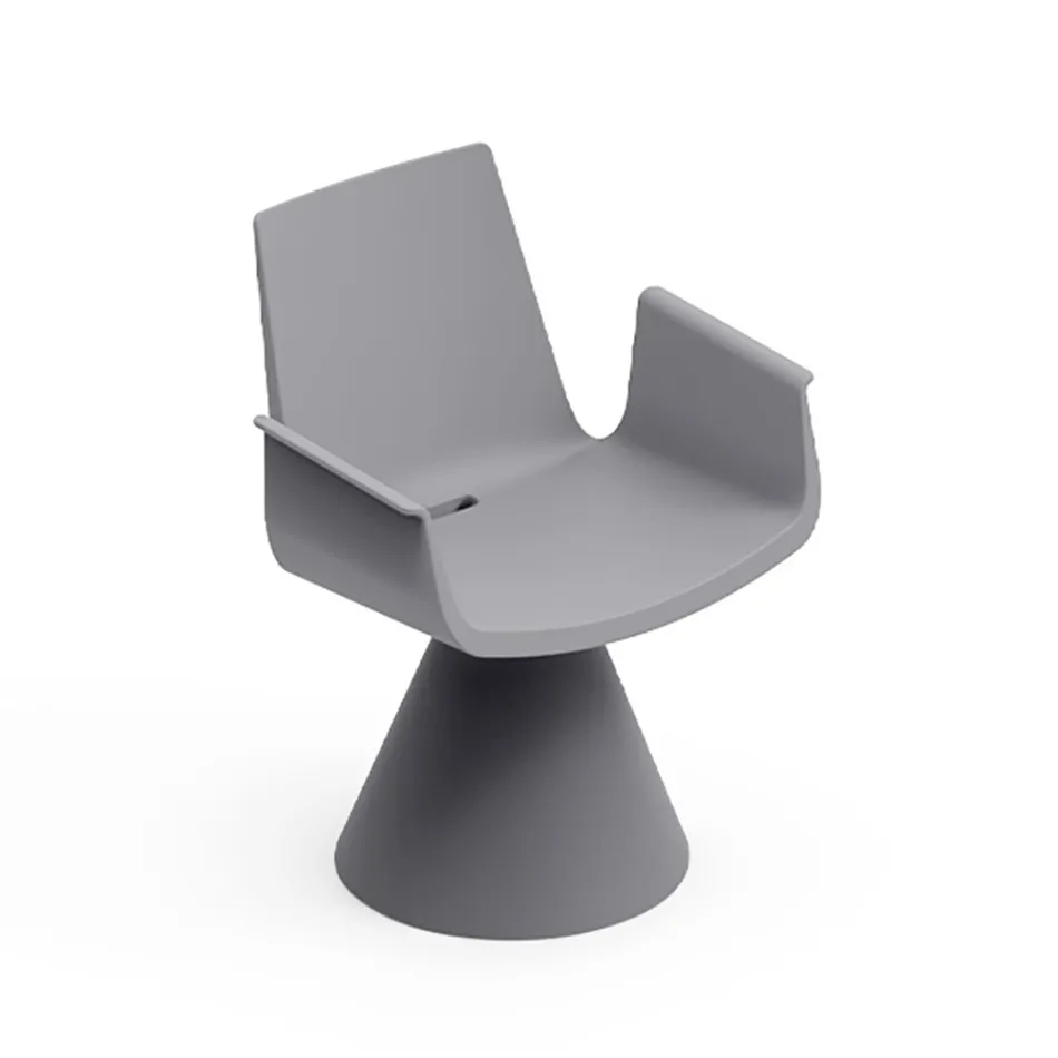 Sillón de exterior con reposabrazos de polietileno - Piscina Viadurini