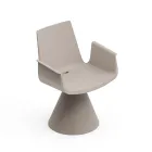 Sillón de exterior con reposabrazos de polietileno - Piscina Viadurini