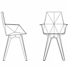 Sillón de exterior de diseño Faz Vondom, polipropileno y policarbonato. Viadurini