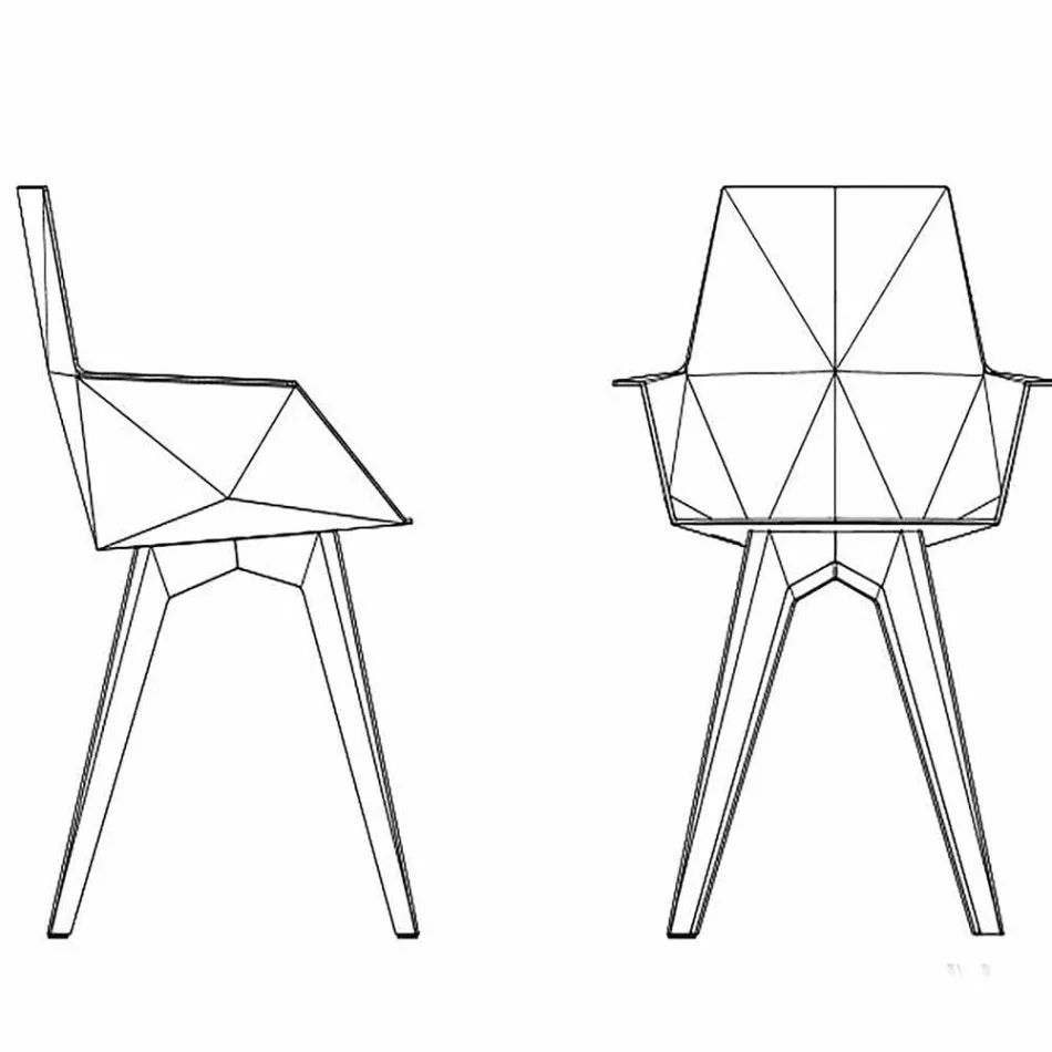 Sillón de exterior de diseño Faz Vondom, polipropileno y policarbonato. Viadurini