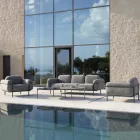 Sillón de exterior en acero y polipropileno Made in Italy - Astrid Viadurini